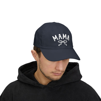 Cute Mama Embroidered Hat with Bow | Gift for New Moms & Mothers Day
