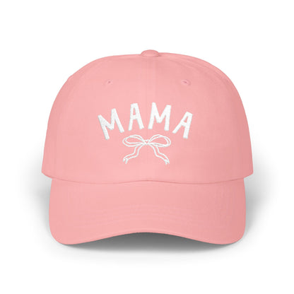 Cute Mama Embroidered Hat with Bow | Gift for New Moms & Mothers Day