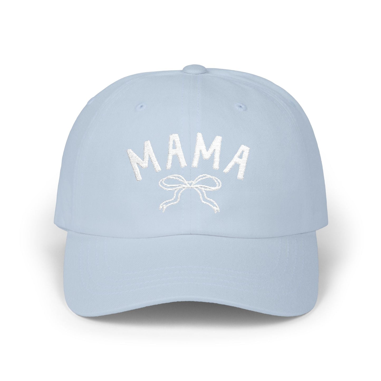 Cute Mama Embroidered Hat with Bow | Gift for New Moms & Mothers Day