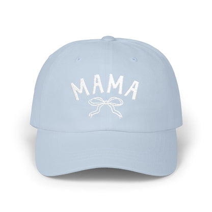 Cute Mama Embroidered Hat with Bow | Gift for New Moms & Mothers Day