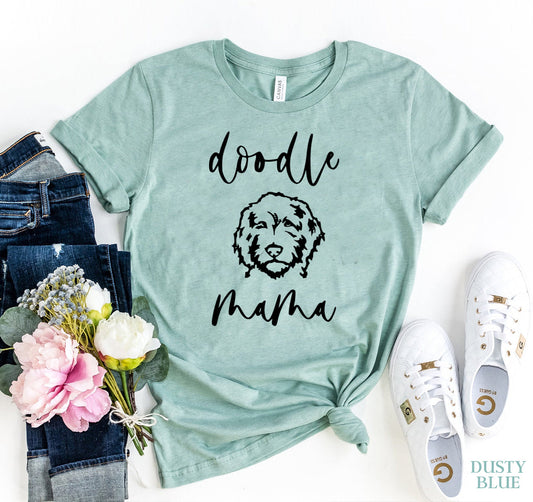 Doodle Mama T-Shirt | Soft Graphic Tee for Moms | Bella Canvas