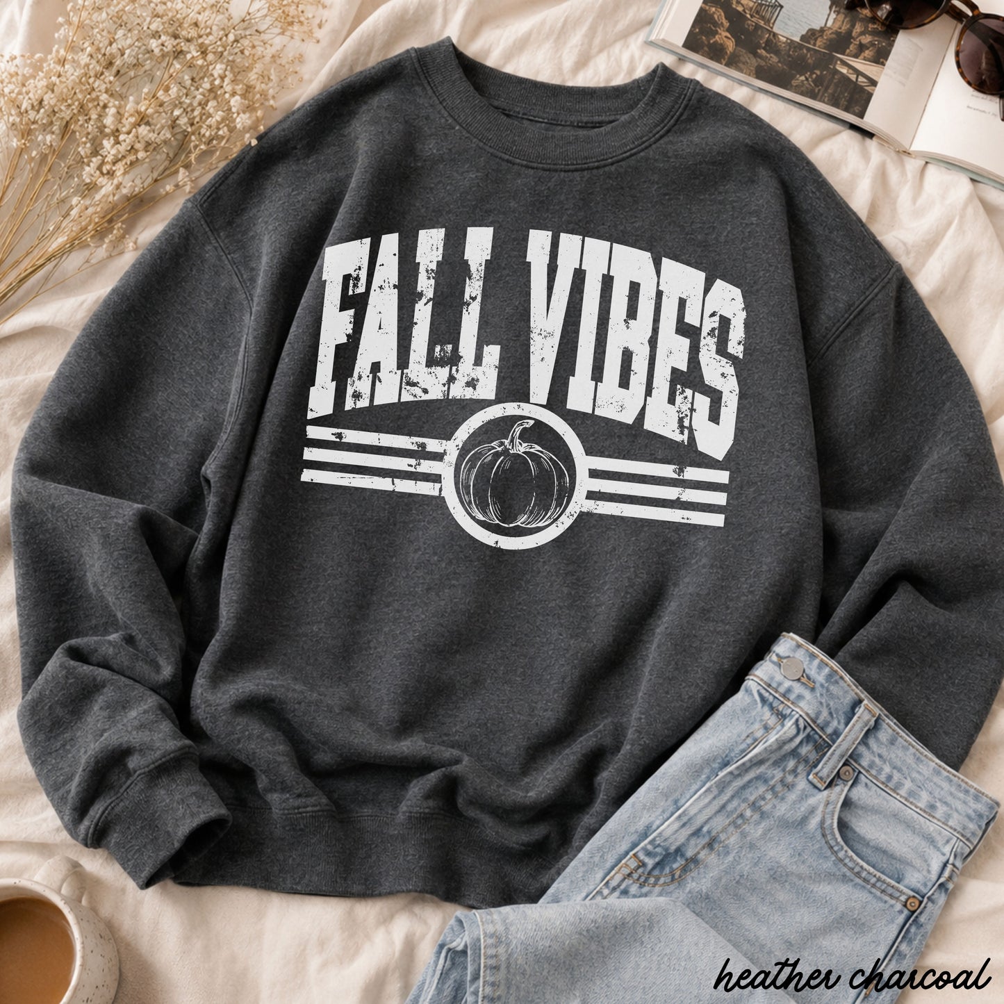 Fall Vibes Sweatshirt | 8 Colors, Sizes S–3X