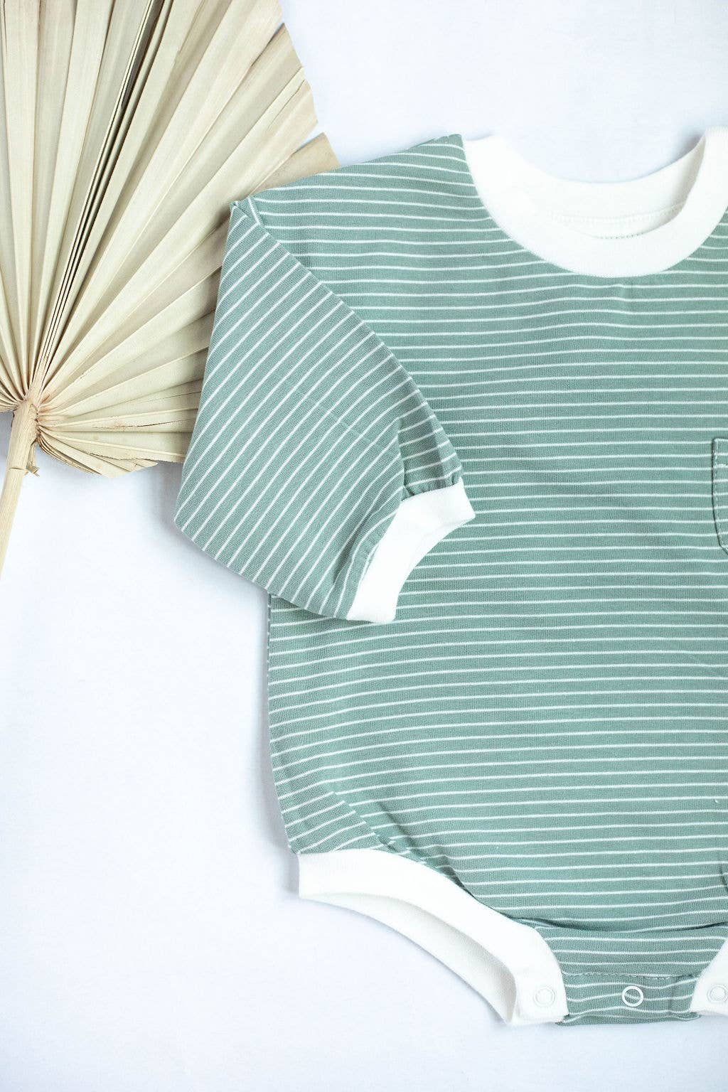 Baby Organic Cotton Long Sleeve Oversized Bubble Romper