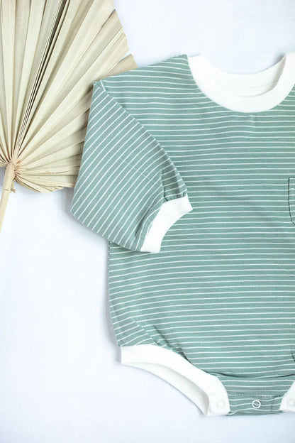 Baby Organic Cotton Long Sleeve Oversized Bubble Romper