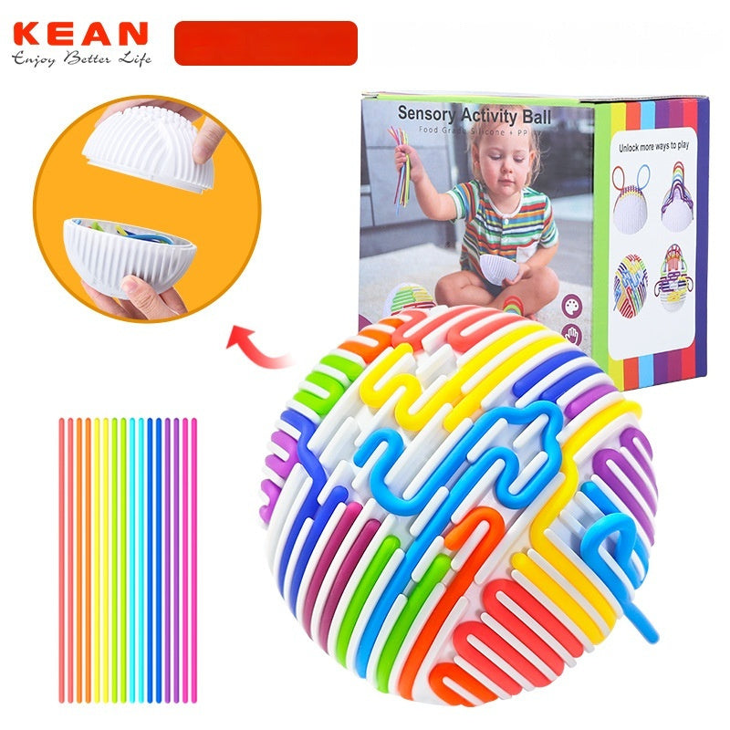 Sensory Activity Ball – Silicone Fidget Puzzle Toy for Stress Relief & Developmental Play