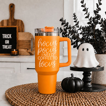 Hocus Pocus 40oz Tumbler | Halloween Insulated Coffee Cup by Gia Roma