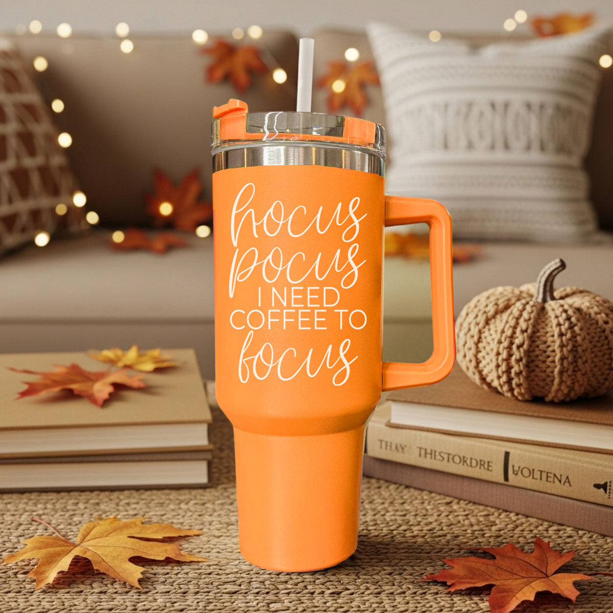 Hocus Pocus 40oz Tumbler | Halloween Insulated Coffee Cup by Gia Roma