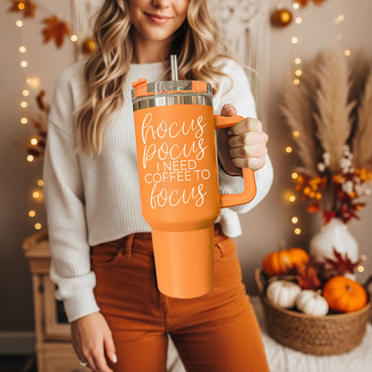 Hocus Pocus 40oz Tumbler | Halloween Insulated Coffee Cup by Gia Roma
