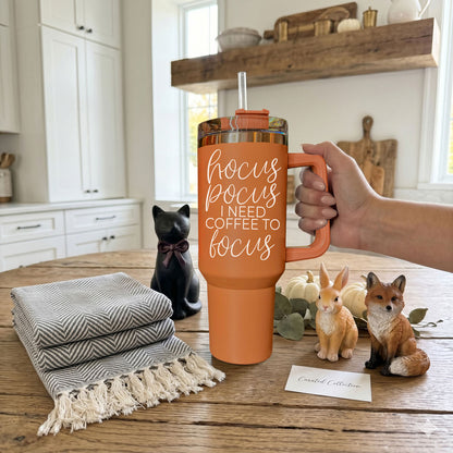 Hocus Pocus 40oz Tumbler | Halloween Insulated Coffee Cup by Gia Roma