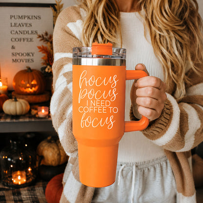 Hocus Pocus 40oz Tumbler | Halloween Insulated Coffee Cup by Gia Roma