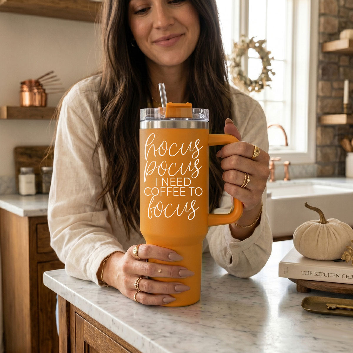 Hocus Pocus 40oz Tumbler | Halloween Insulated Coffee Cup by Gia Roma