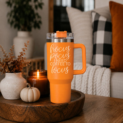Hocus Pocus 40oz Tumbler | Halloween Insulated Coffee Cup by Gia Roma