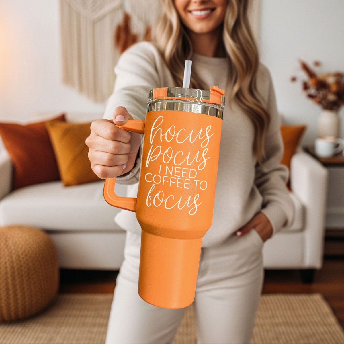 Hocus Pocus 40oz Tumbler | Halloween Insulated Coffee Cup by Gia Roma