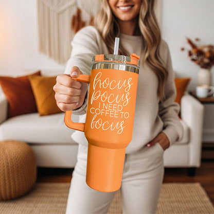 Hocus Pocus 40oz Tumbler | Halloween Insulated Coffee Cup by Gia Roma