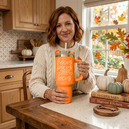Hocus Pocus 40oz Tumbler | Halloween Insulated Coffee Cup by Gia Roma