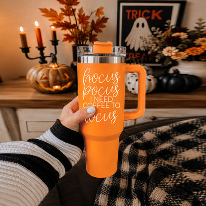 Hocus Pocus 40oz Tumbler | Halloween Insulated Coffee Cup by Gia Roma