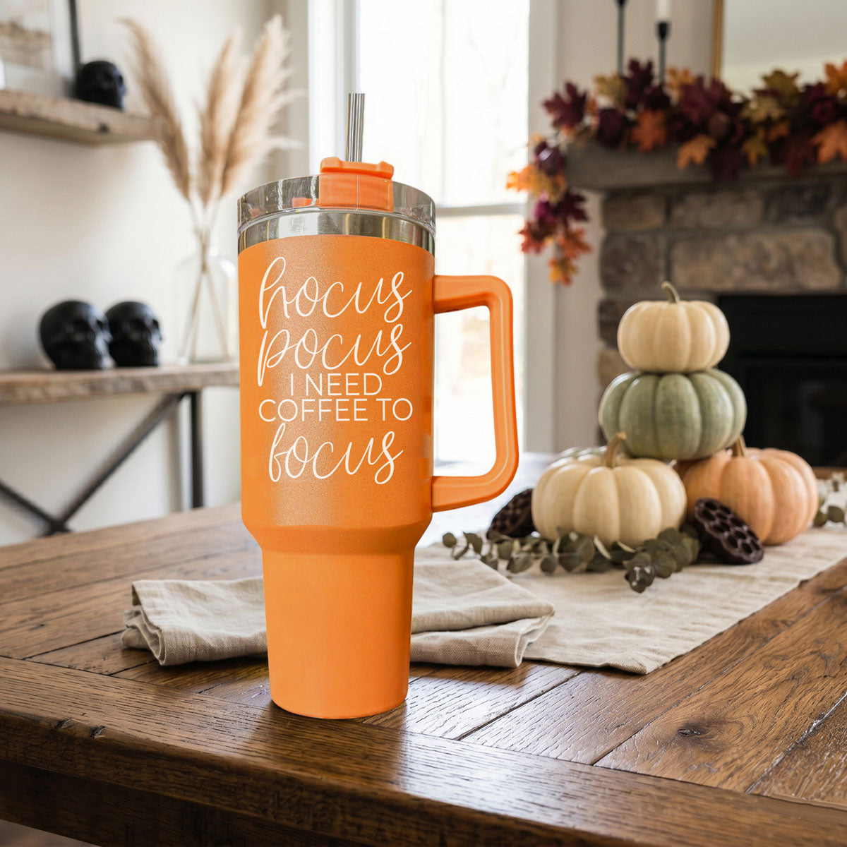 Hocus Pocus 40oz Tumbler | Halloween Insulated Coffee Cup by Gia Roma