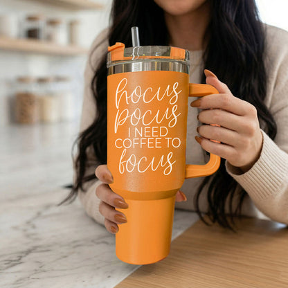 Hocus Pocus 40oz Tumbler | Halloween Insulated Coffee Cup by Gia Roma