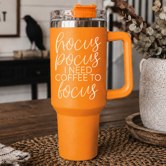 Hocus Pocus 40oz Tumbler | Halloween Insulated Coffee Cup by Gia Roma