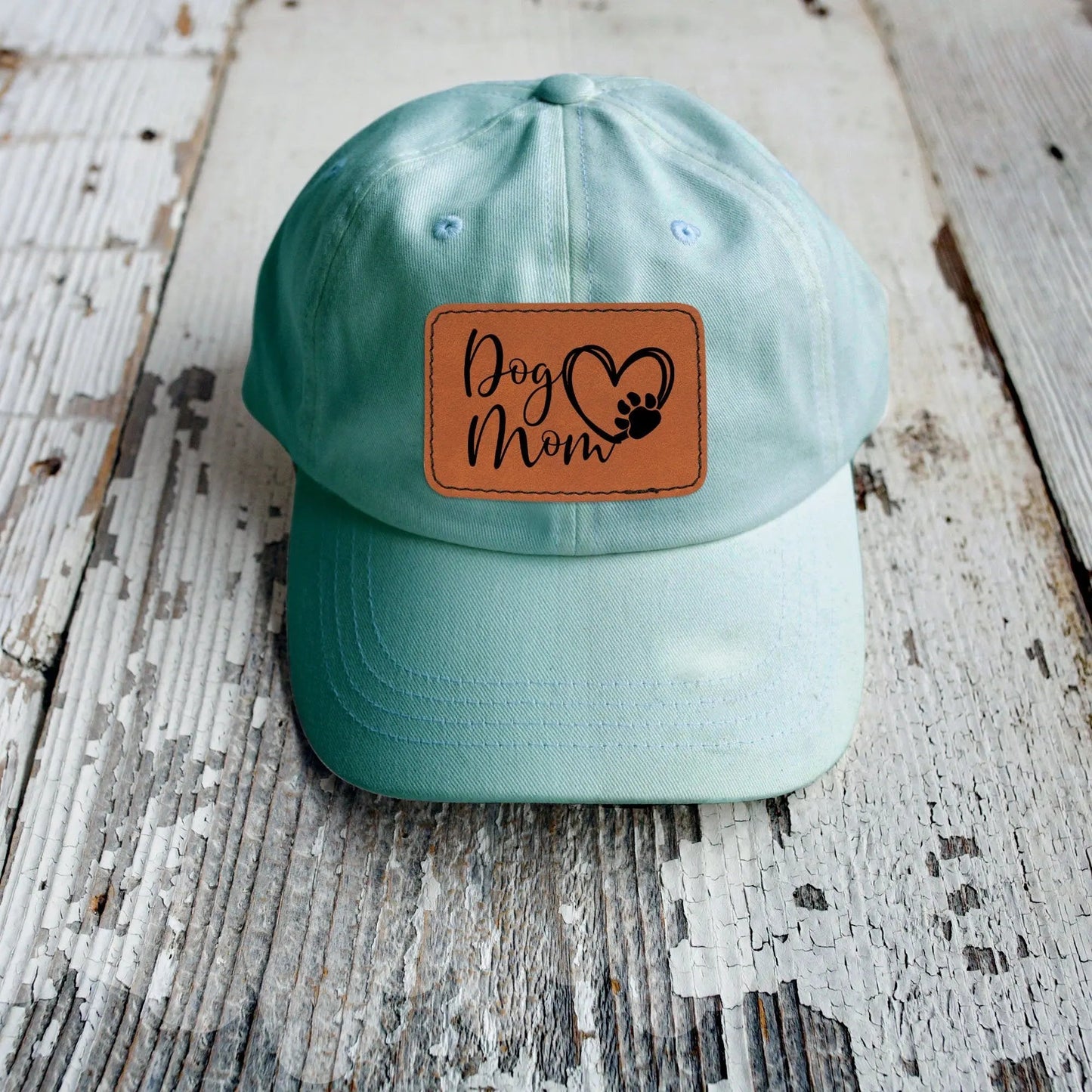 Dog Mom Leather Patch Trucker Hat | Cute Hat for Dog Moms