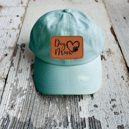 Dog Mom Leather Patch Trucker Hat | Cute Hat for Dog Moms