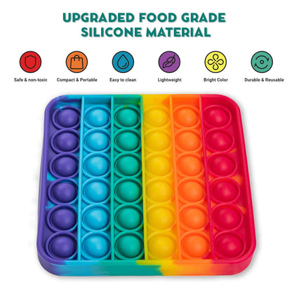 Rainbow Fidget Mats – 4-Pack Add-On for The Fidget Game: Sight Words