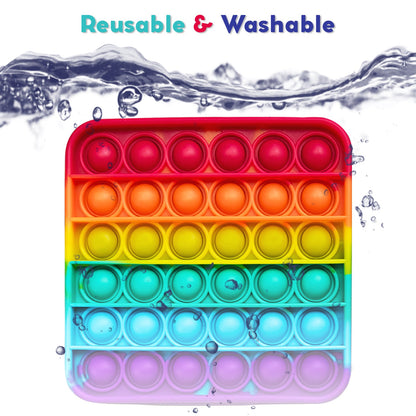 Rainbow Fidget Mats – 4-Pack Add-On for The Fidget Game: Sight Words