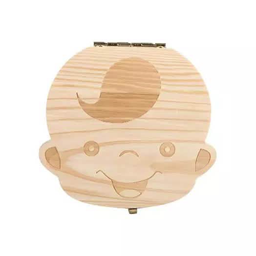 Wooden Baby Tooth Keepsake Box | Personalized First Tooth Storage Gift