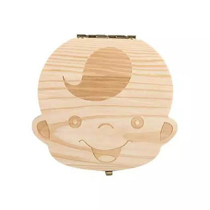Wooden Baby Tooth Keepsake Box | Personalized First Tooth Storage Gift