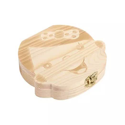 Wooden Baby Tooth Keepsake Box | Personalized First Tooth Storage Gift