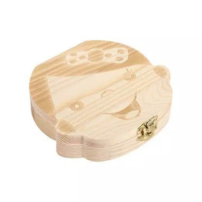 Wooden Baby Tooth Keepsake Box | Personalized First Tooth Storage Gift