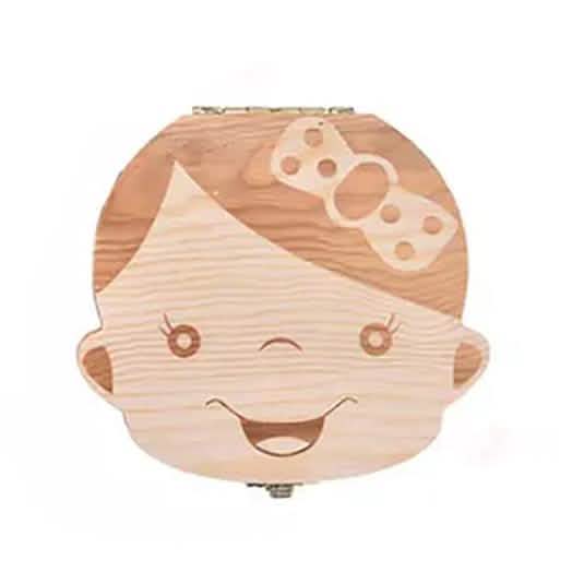 Wooden Baby Tooth Keepsake Box | Personalized First Tooth Storage Gift